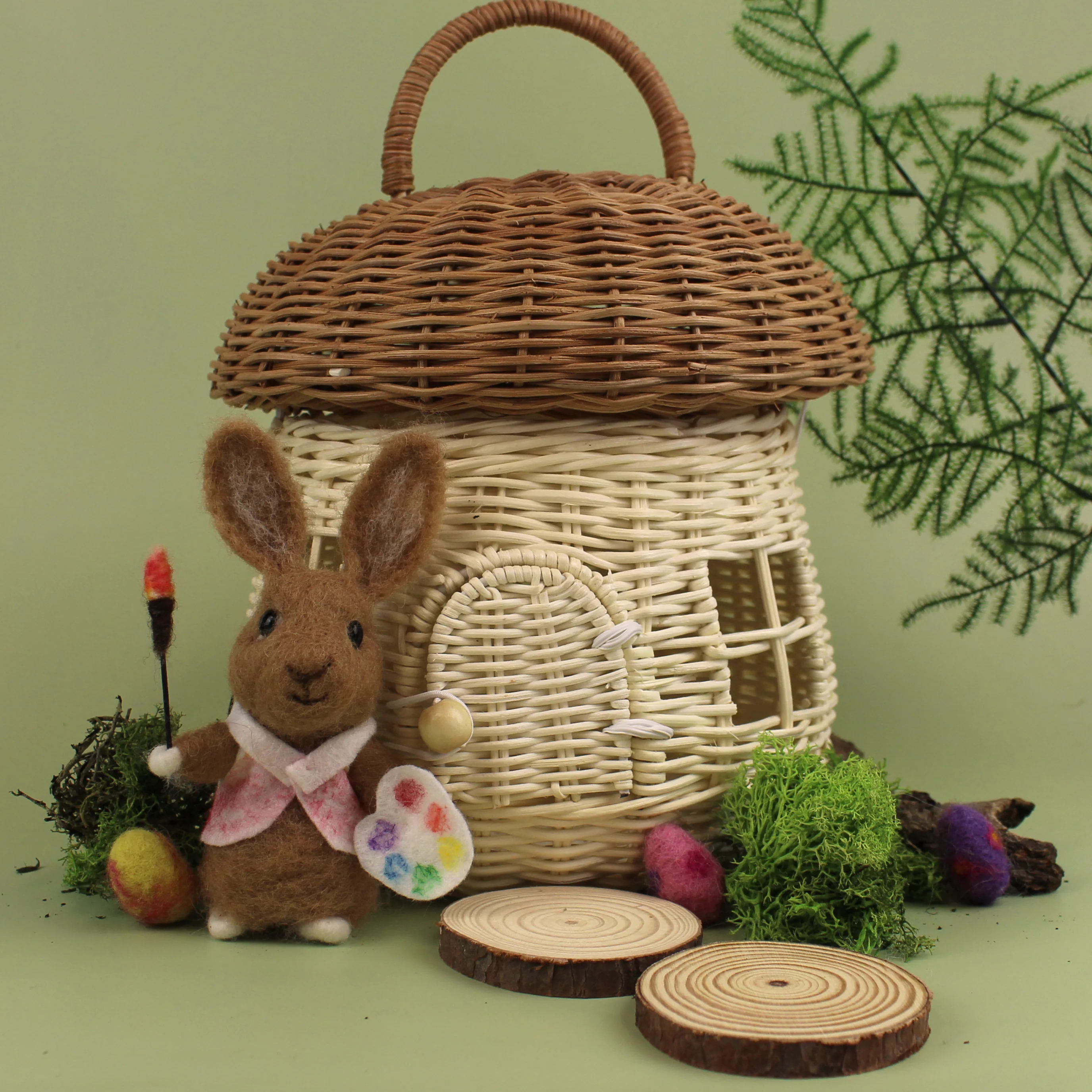 Artist Bunny Small Needle Felt Kit - Image 3