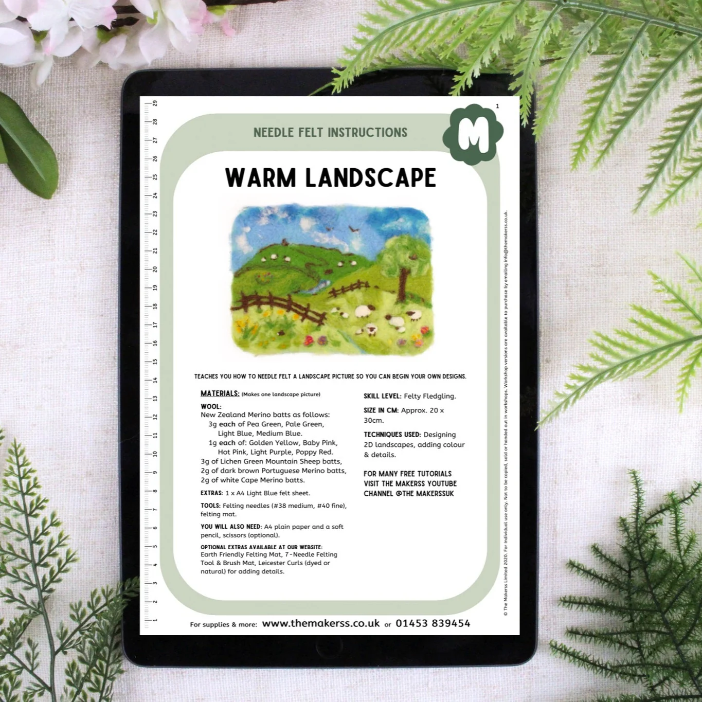 Warm Landscape Needle Felt Kit - Image 4