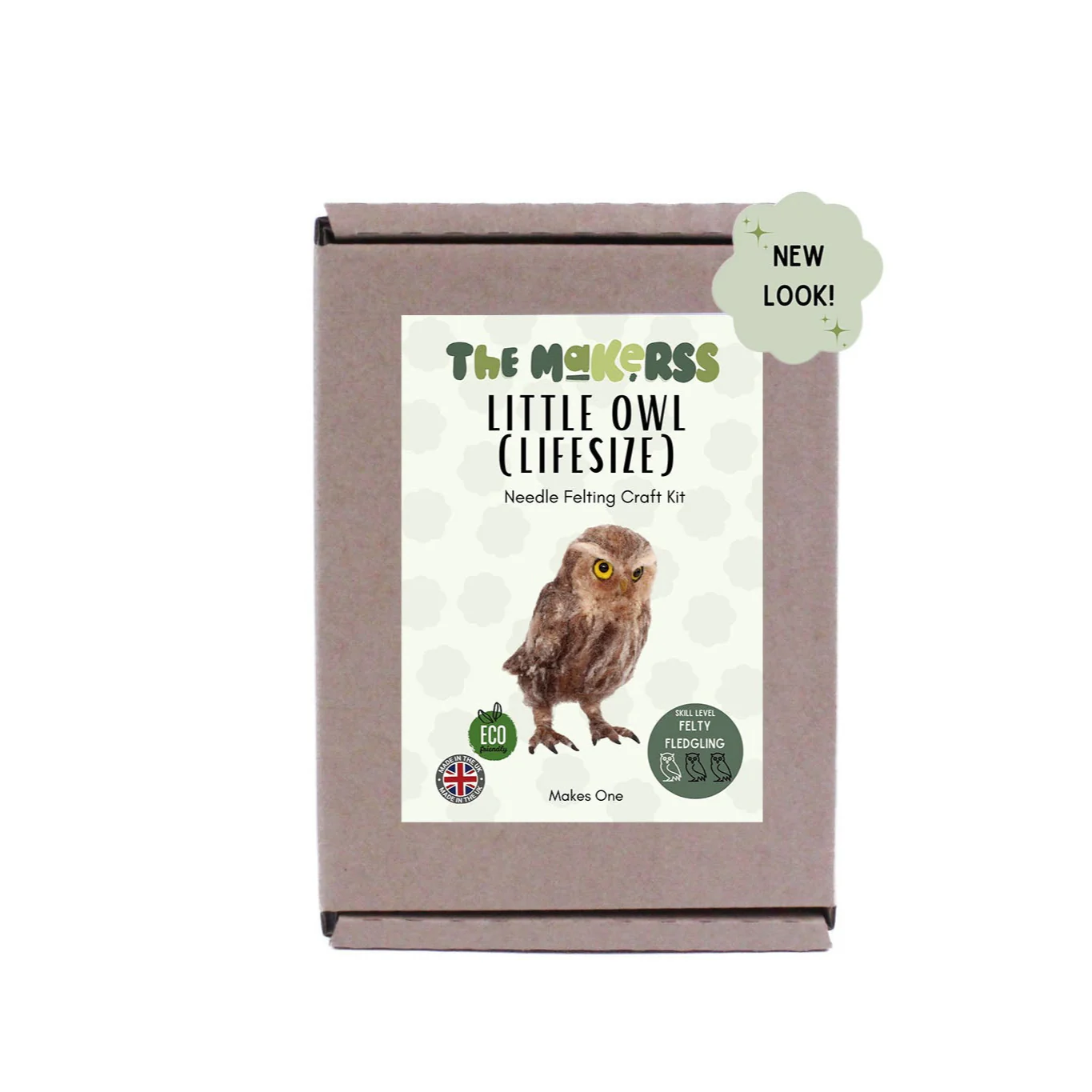 Little Owl Needle Felt Pack (Life Size) - Image 4