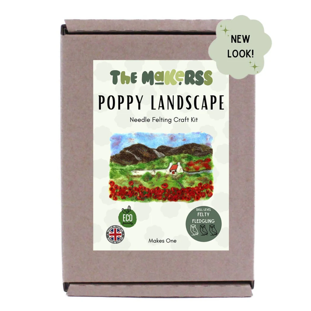 Poppy Landscape Needle Felt Kit - Image 3
